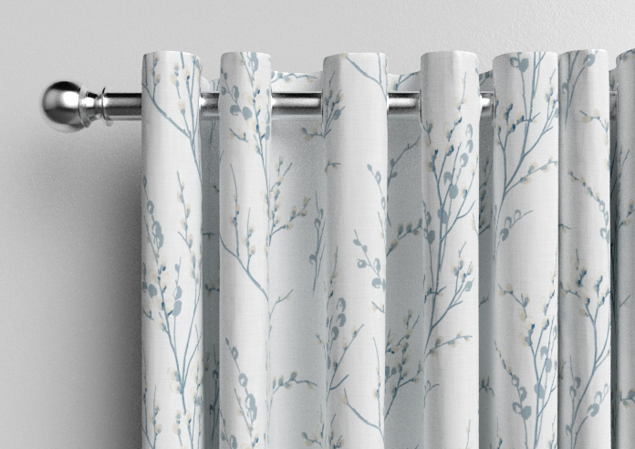 Laura Ashley Pussy Willow, Off White/Seaspray - Made to Measure Curtains - Image 12